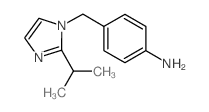 4-[(2-isopropyl-1H-imidazol-1-yl)methyl]aniline(SALTDATA: FREE) structure
