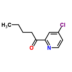 1-(4-Chloro-2-pyridinyl)-1-pentanone结构式