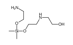 2-[2-[2-aminoethoxy(dimethyl)silyl]oxyethylamino]ethanol结构式