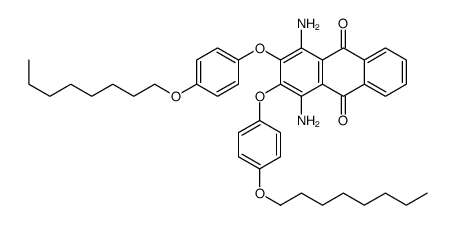 1,4-diamino-2,3-bis(4-octoxyphenoxy)anthracene-9,10-dione Structure