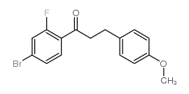 4'-BROMO-2'-FLUORO-3-(4-METHOXYPHENYL)PROPIOPHENONE structure