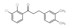 2',3'-DICHLORO-3-(3,4-DIMETHYLPHENYL)PROPIOPHENONE结构式