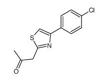 1-[4-(4-chlorophenyl)-1,3-thiazol-2-yl]propan-2-one结构式