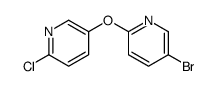 5-bromo-2-(6-chloropyridin-3-yl)oxypyridine结构式