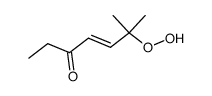 6-hydroperoxy-6-methyl-hept-4-en-3-one Structure