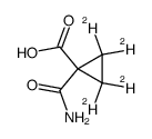 1-carboxy(2,2,3,3-2H4)cyclopropane-1-carboxamide Structure