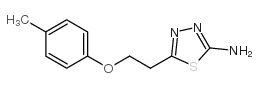5-[2-(4-methylphenoxy)ethyl]-1,3,4-thiadiazol-2-amine结构式