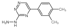 [5-(3,4-dimethylphenyl)-1,2,4-triazin-3-yl]hydrazine Structure