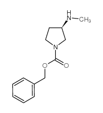 (R)-BENZYL 3-(METHYLAMINO)PYRROLIDINE-1-CARBOXYLATE structure