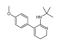 N-tert-butyl-5-(4-methoxyphenyl)-2,3-dihydropyridin-6-amine结构式