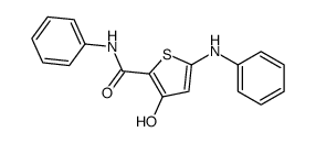 5-anilino-3-hydroxy-N-phenylthiophene-2-carboxamide结构式