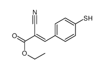 ethyl 2-cyano-3-(4-sulfanylphenyl)prop-2-enoate结构式