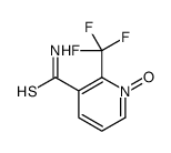 1-oxido-2-(trifluoromethyl)pyridin-1-ium-3-carbothioamide结构式