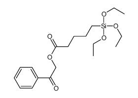 phenacyl 5-triethoxysilylpentanoate结构式