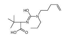 (2S)-3,3-dimethyl-2-[[pent-4-enyl(propyl)carbamoyl]amino]butanoic acid Structure