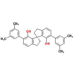 (R)-6,6'-Bis(3,5-dimethylphenyl)-2,2',3,3'-tetrahydro-1,1'-spirobi[1H-indene]-7,7'-diol structure