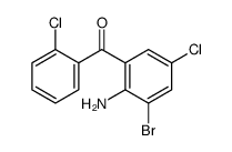 (2-amino-3-bromo-5-chlorophenyl)-(2-chlorophenyl)methanone结构式