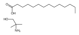 (2-hydroxy-1,1-dimethylethyl)ammonium myristate structure