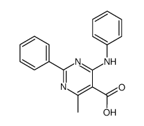 6-methyl-2-phenyl-4-phenylamino-5-pyrimidine carboxylic acid结构式
