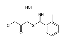 2-methyl-thiobenzimidic acid 3-chloro-2-oxo-propyl ester, hydrochloride Structure