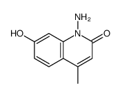 1-amino-7-hydroxy-4-methylquinolin-2-one结构式