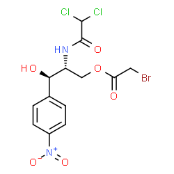 3-(bromoacetyl)chloramphenicol structure