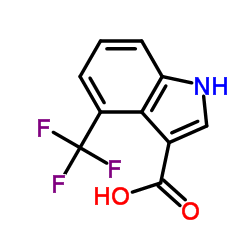 4-(Trifluoromethyl)-1H-indole-3-carboxylic acid Structure