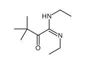 N,N'-diethyl-3,3-dimethyl-2-oxobutanimidamide结构式