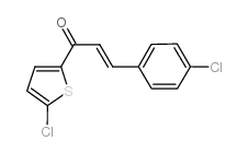 3-(4-chlorophenyl)-1-(5-chloro-2-thienyl)prop-2-en-1-one Structure