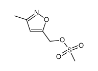 (3-methylisoxazol-5-yl)methyl methanesulfonate Structure
