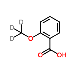 2-[(2H3)Methyloxy]benzoic acid structure