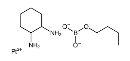 butoxy(dioxido)borane,cyclohexane-1,2-diamine,platinum(2+) Structure