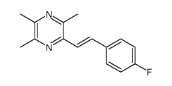 (E)-2-(4-fluorostyryl)-3,5,6-trimethylpyrazine Structure