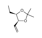 cis-4-ethenyl-5-ethyl-2,2-dimethyl-1,3-dioxolane结构式