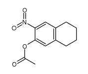 3-nitro-5,6,7,8-tetrahydro-2-naphthyl acetate Structure