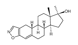 17-methyl-estr-4-eno[2,3-d]isoxazol-17β-ol Structure