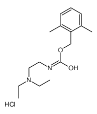 2-[(2,6-dimethylphenyl)methoxycarbonylamino]ethyl-diethylazanium,chloride Structure
