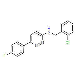 N-(2-chlorobenzyl)-6-(4-fluorophenyl)pyridazin-3-amine结构式