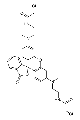 N,N'-双[2-(氯乙酰胺基)乙基]-N,N'-二甲基罗丹明结构式