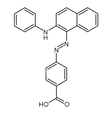 4-(2-anilino-[1]naphthylazo)-benzoic acid Structure