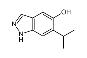 6-isopropyl-1H-indazol-5-ol结构式