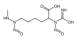 2-[carbamoyl(nitroso)amino]-6-[methylamino(nitroso)amino]hexanoic acid Structure