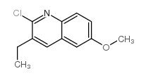 2-氯-3-乙基-6-甲氧基喹啉结构式