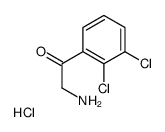 ETHANONE, 2-AMINO-1-(2,3-DICHLOROPHENYL)-, HYDROCHLORIDE结构式