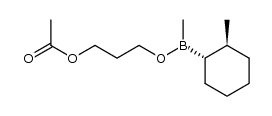 (methyl)([1S,2S]-trans-2-methylcyclohexyl)(3-(trimethylsiloxy)propoxy)borane结构式