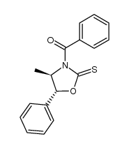 (+/-)-3-benzoyl-4r-methyl-5t-phenyl-oxazolidine-2-thione()结构式