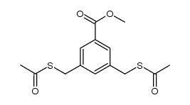 methyl 3,5-bis[(acetylsulfanyl)methyl]benzoate Structure