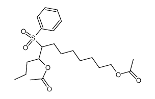 Benzenesulfonyl-8 dodecane diol-1,9 diacetate Structure