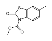 methyl 6-methyl-2-oxo-1,3-benzothiazole-3-carboxylate结构式