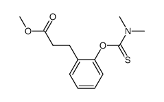 methyl 3-(2-N,N-dimethylthiocarbamoyloxyphenyl)propionate Structure